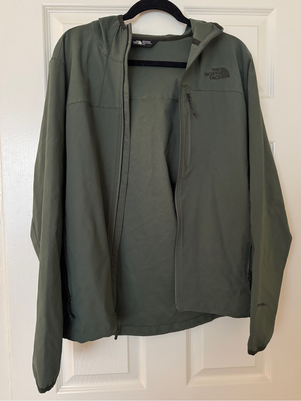 The North Face Men's Olive Hooded Lightweight Jacket